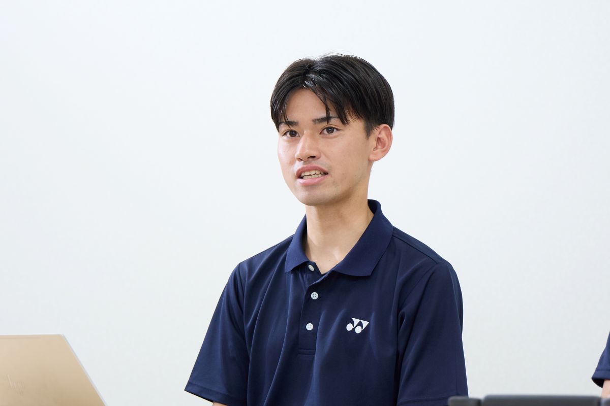 技術開発部 テニス開発課 永田 将斗様（Teachme Biz活用推進・マニュアル作成を担当）